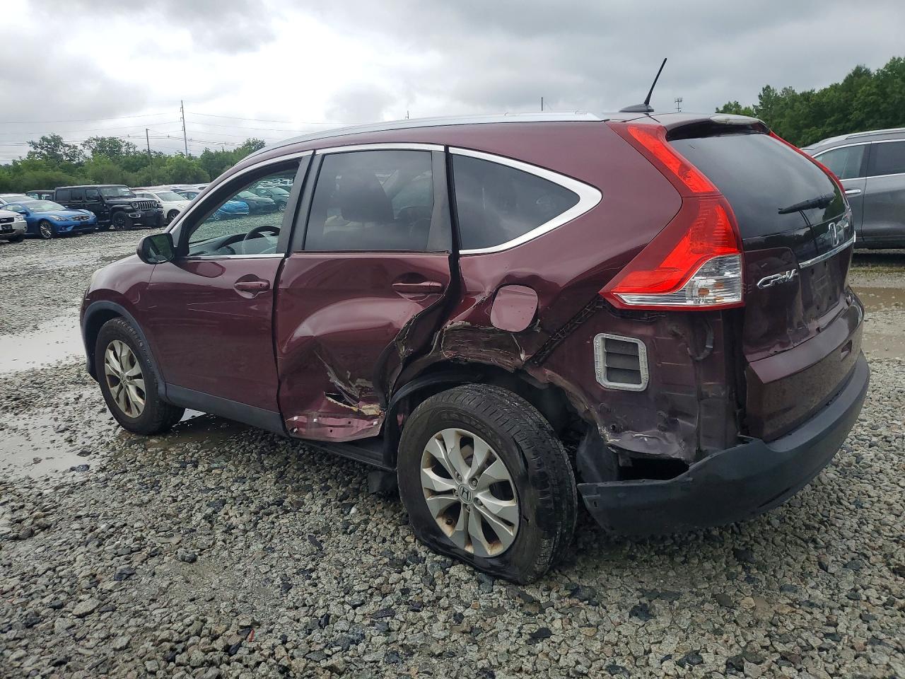 2013 Honda Cr-v Exl Red vin: 5J6RM4H74DL014129