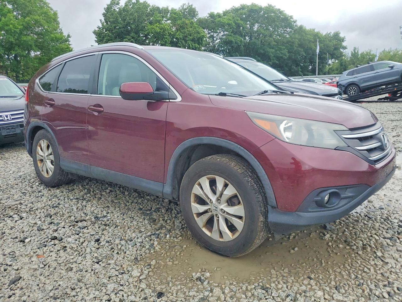2013 Honda Cr-v Exl Red vin: 5J6RM4H74DL014129
