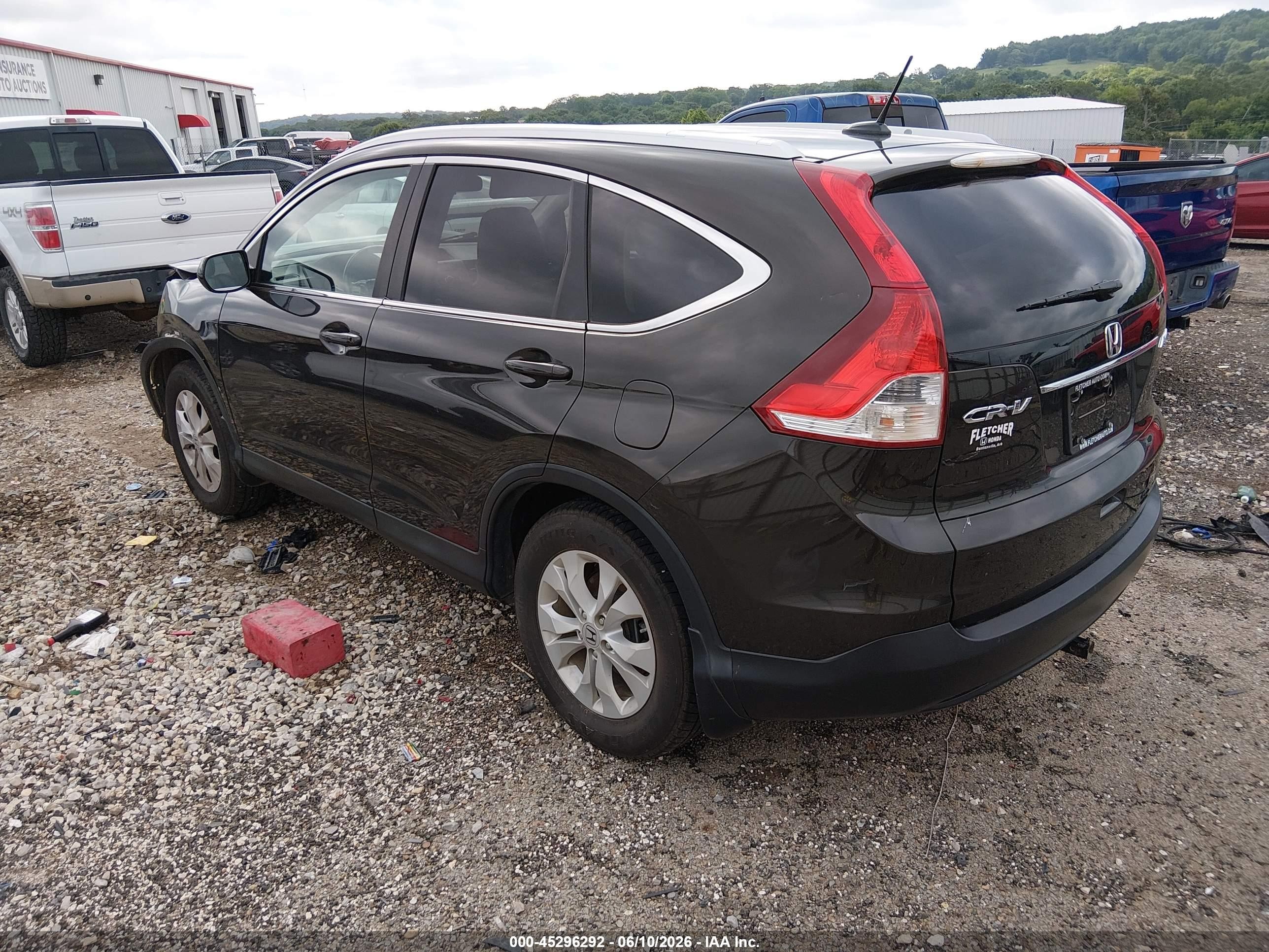 2013 Honda Cr-v Ex-l Black vin: 5J6RM4H74DL020352