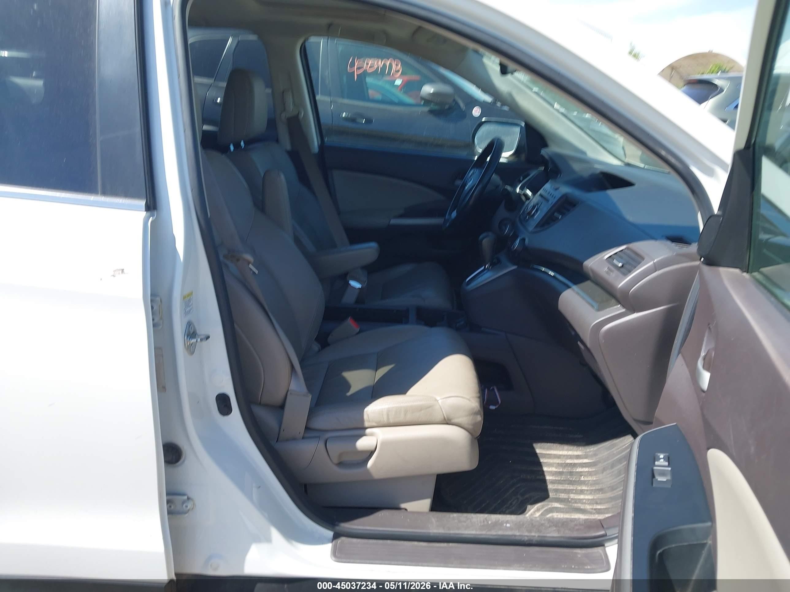 2013 Honda Cr-v Ex-l Белый vin: 5J6RM4H74DL030170