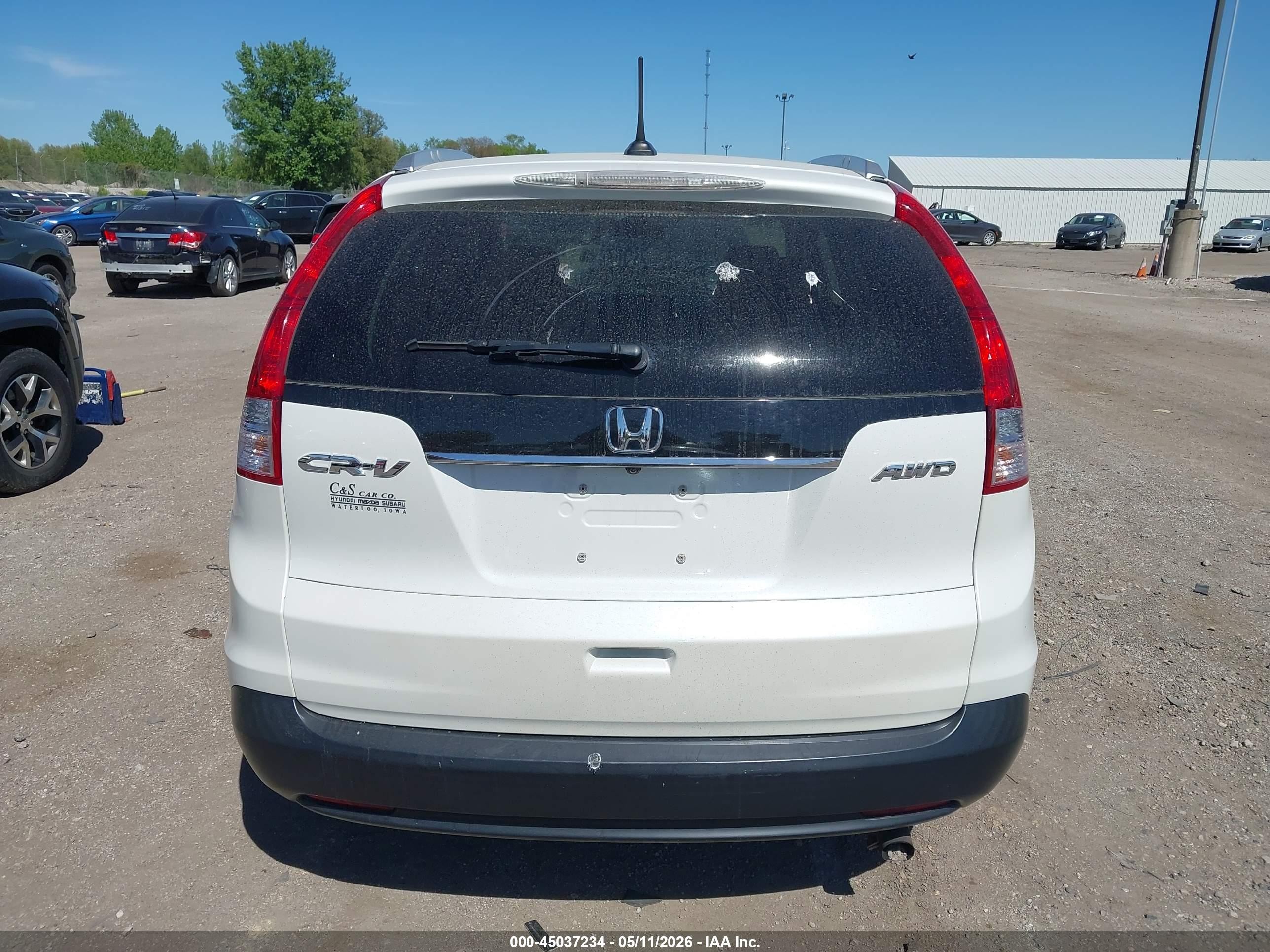 2013 Honda Cr-v Ex-l Белый vin: 5J6RM4H74DL030170