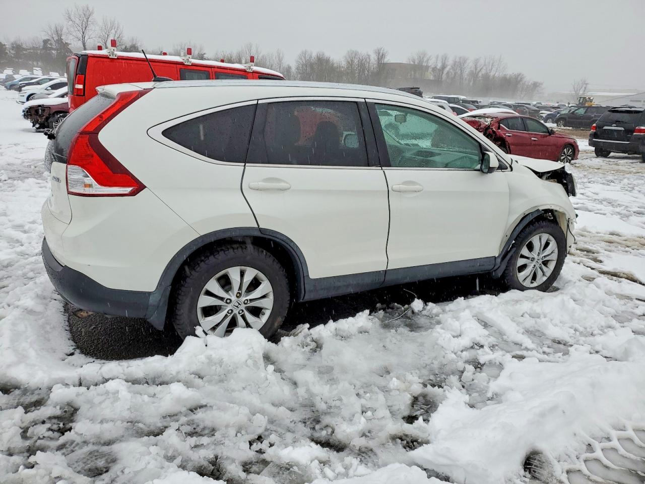 2013 Honda Cr-v Exl White vin: 5J6RM4H74DL034400
