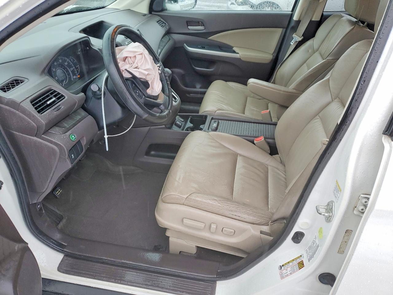2013 Honda Cr-v Exl White vin: 5J6RM4H74DL034400