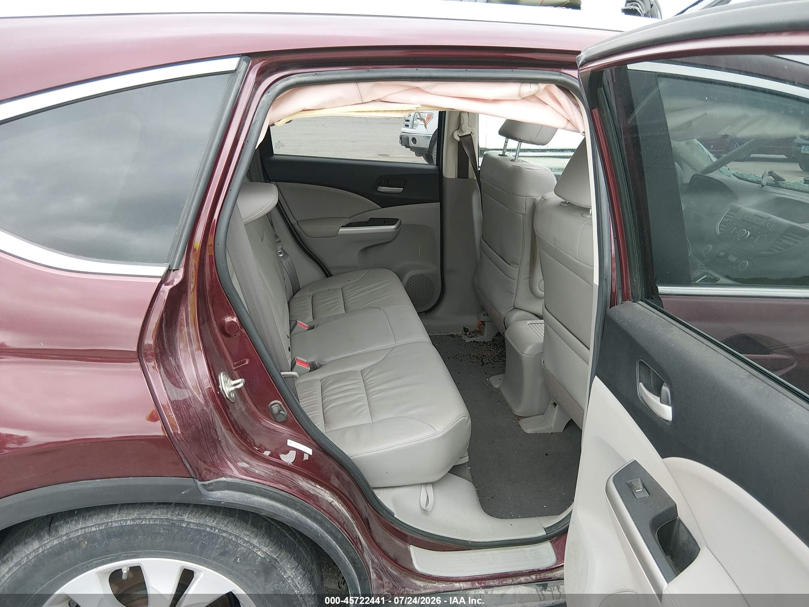 2013 Honda Cr-v Ex-l Brown vin: 5J6RM4H74DL039418