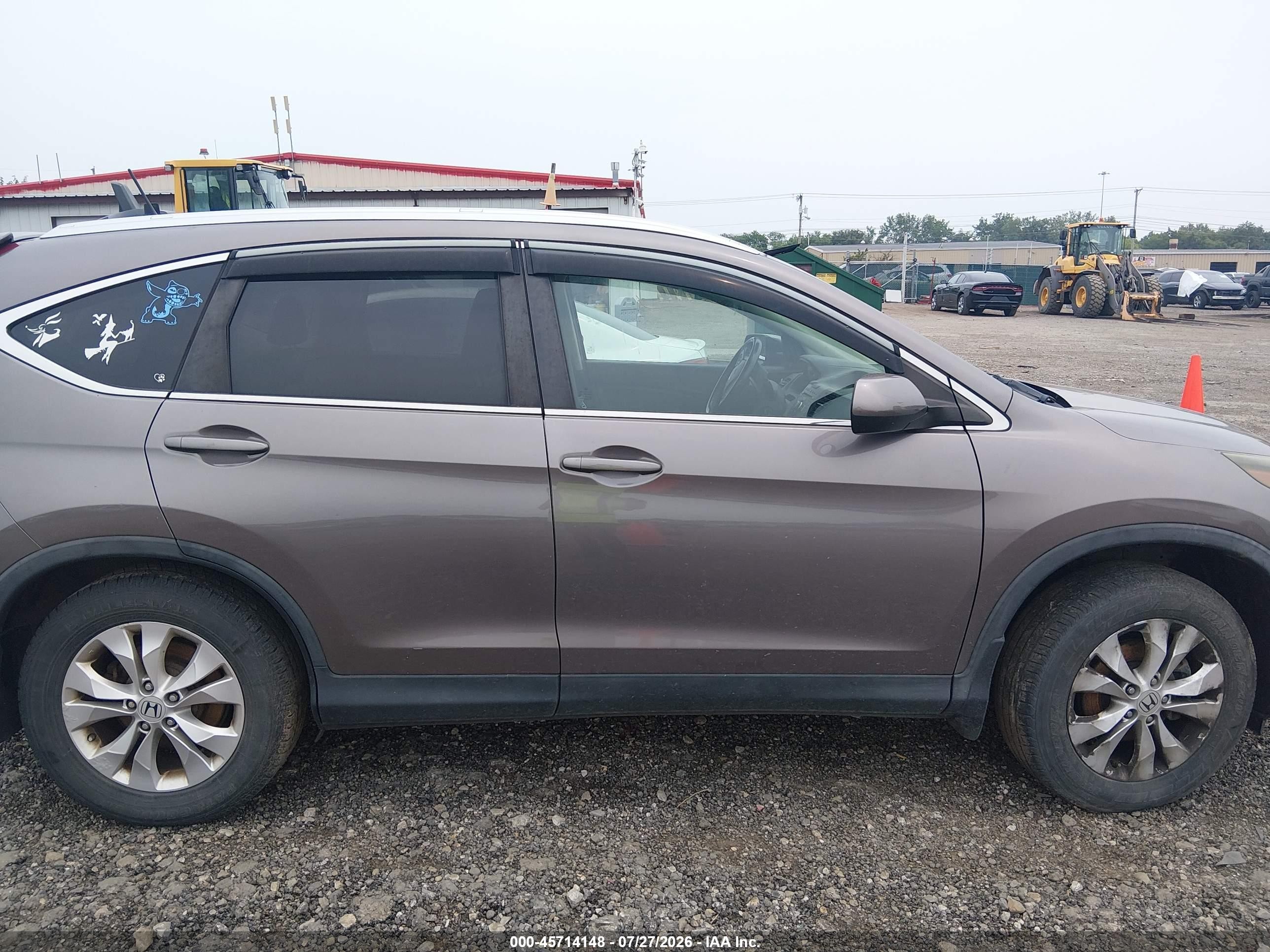 2013 Honda Cr-v Ex-l Brown vin: 5J6RM4H74DL054839