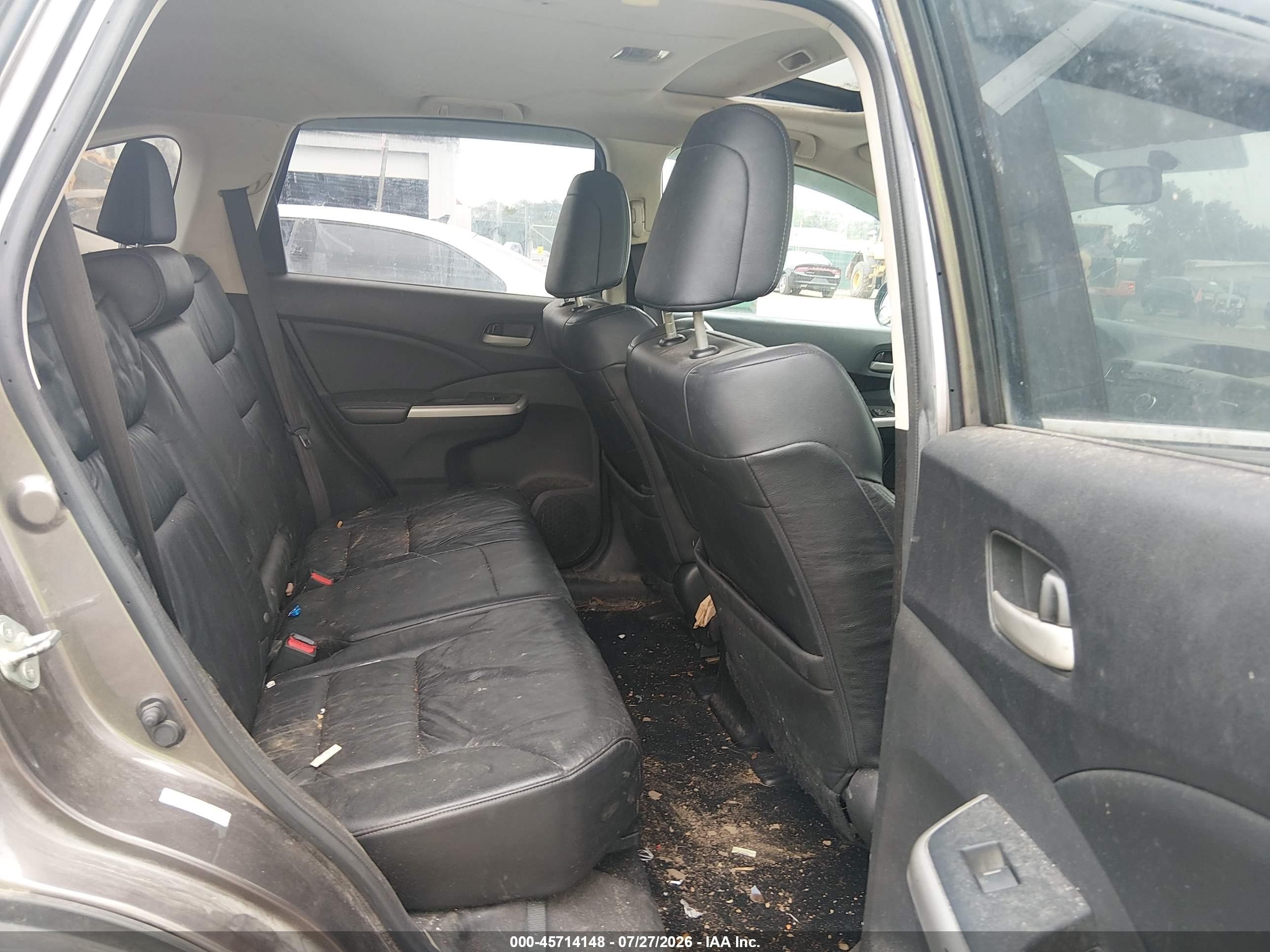 2013 Honda Cr-v Ex-l Brown vin: 5J6RM4H74DL054839