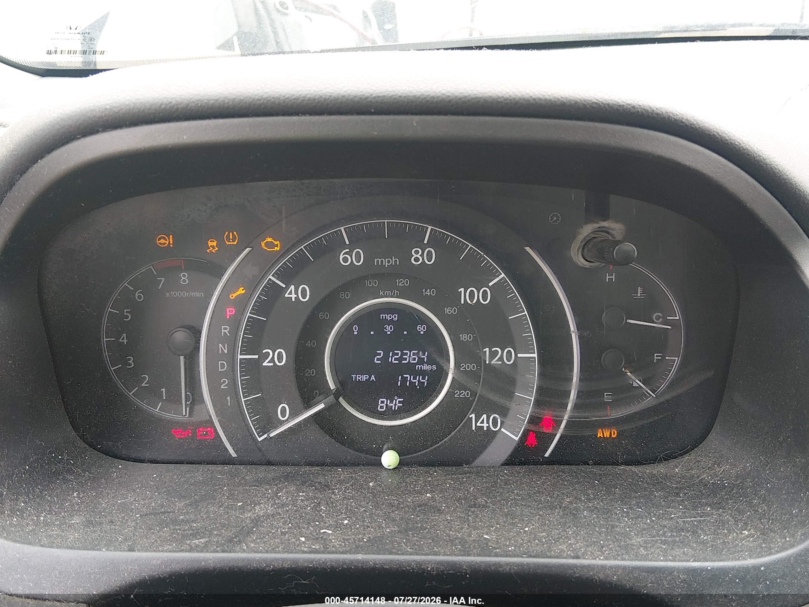 2013 Honda Cr-v Ex-l Brown vin: 5J6RM4H74DL054839
