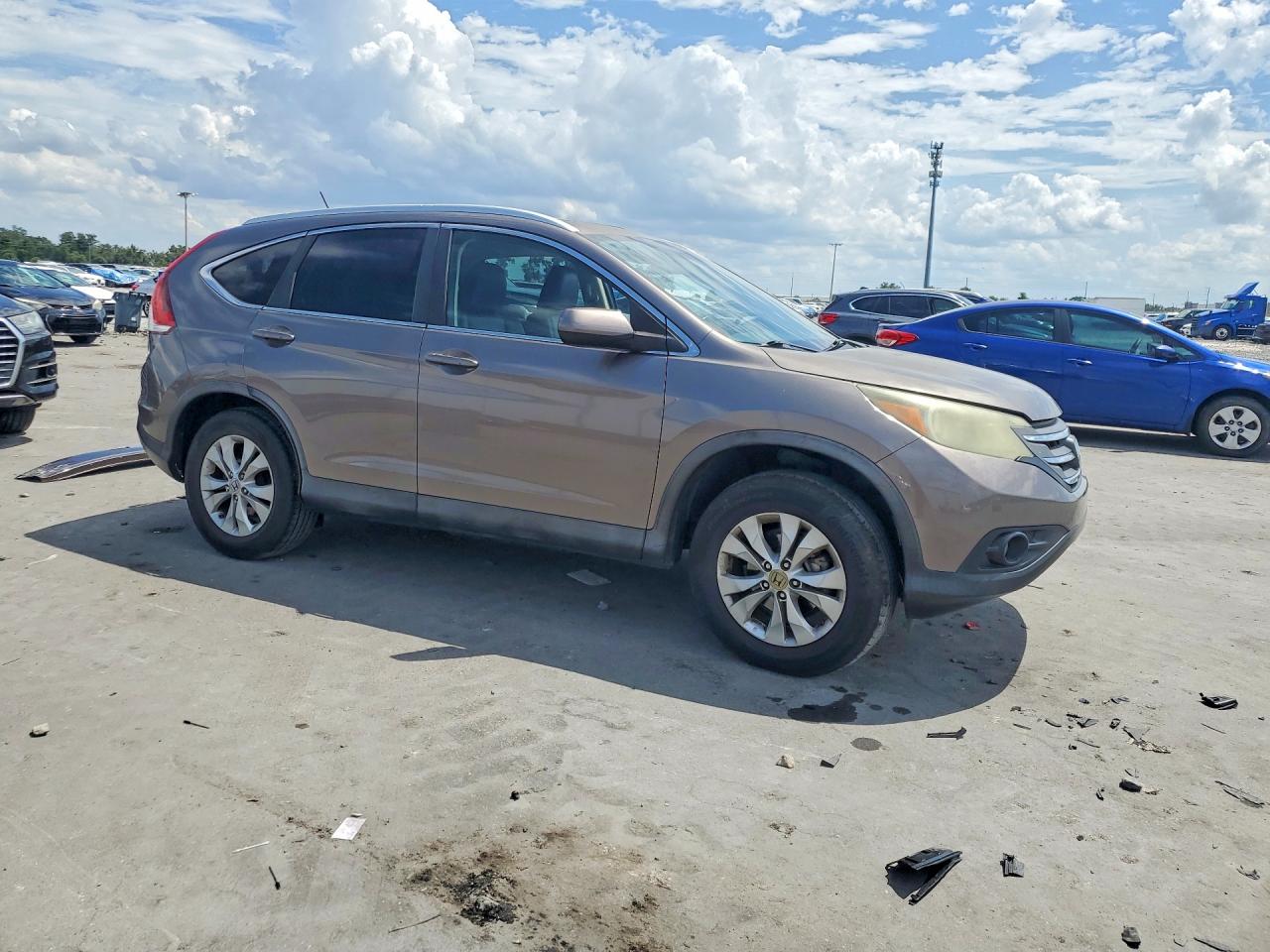 2013 Honda Cr-v Exl Gray vin: 5J6RM4H74DL065999