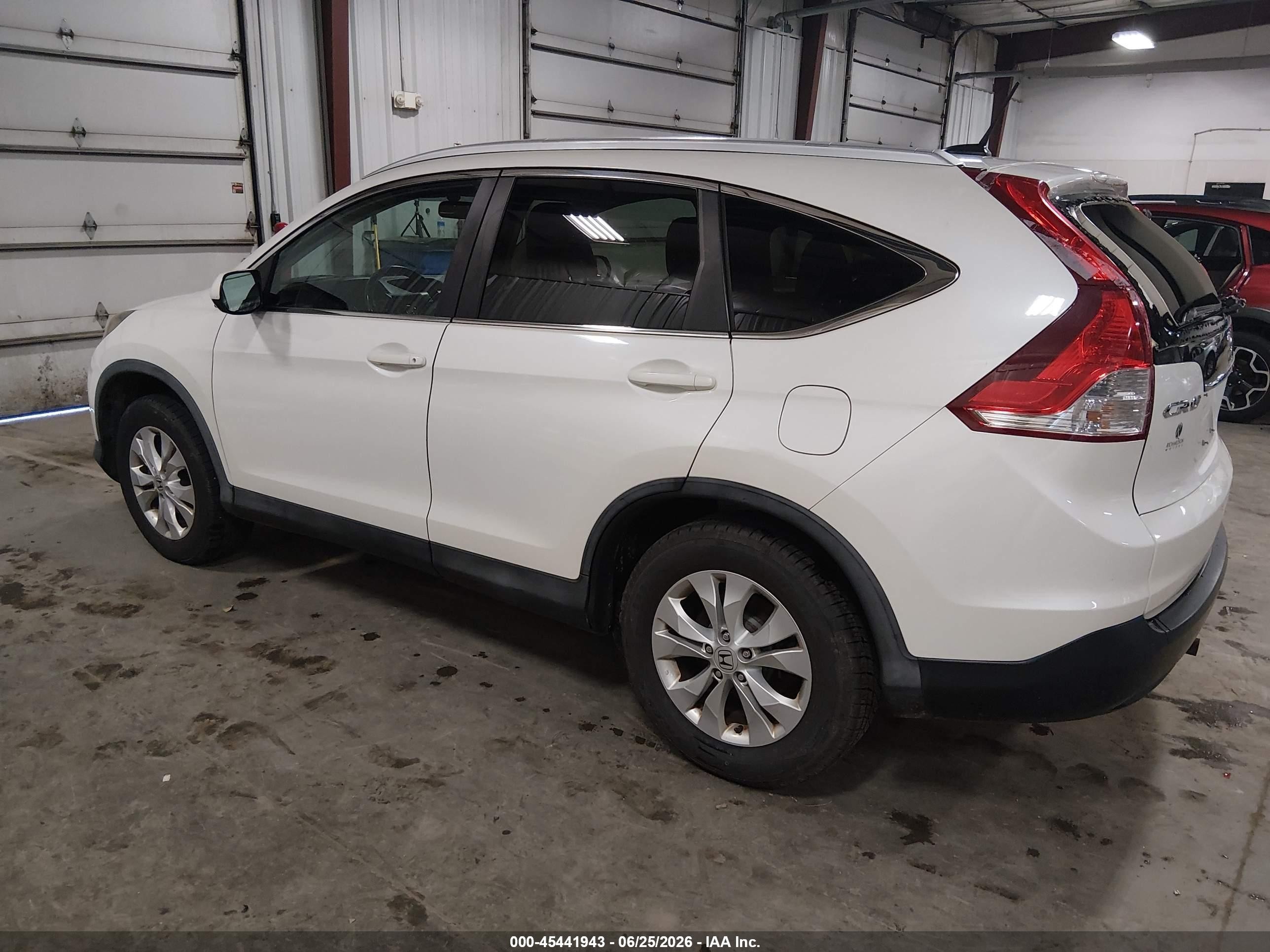 2013 Honda Cr-v Ex-l Белый vin: 5J6RM4H74DL067610