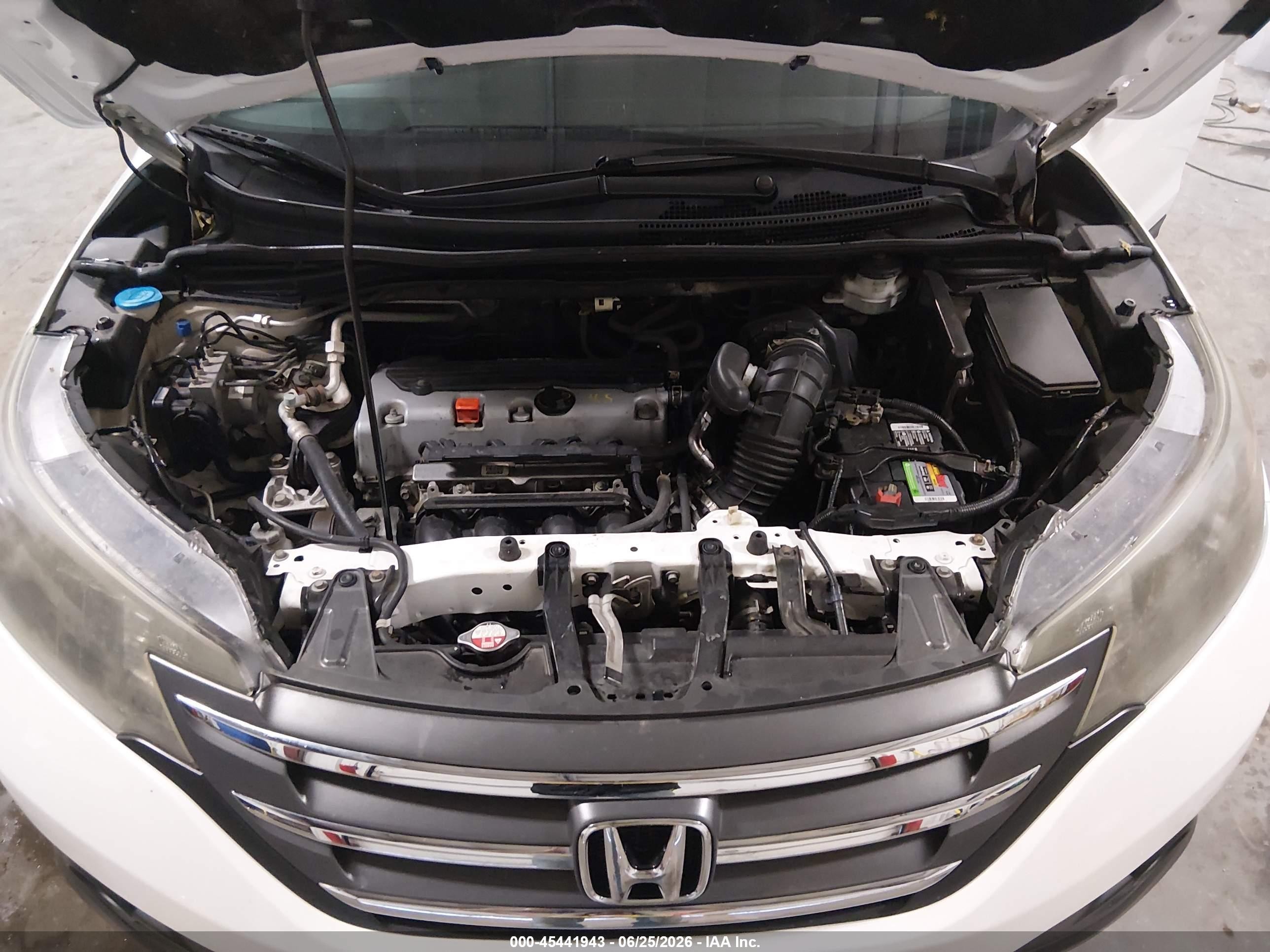2013 Honda Cr-v Ex-l Белый vin: 5J6RM4H74DL067610