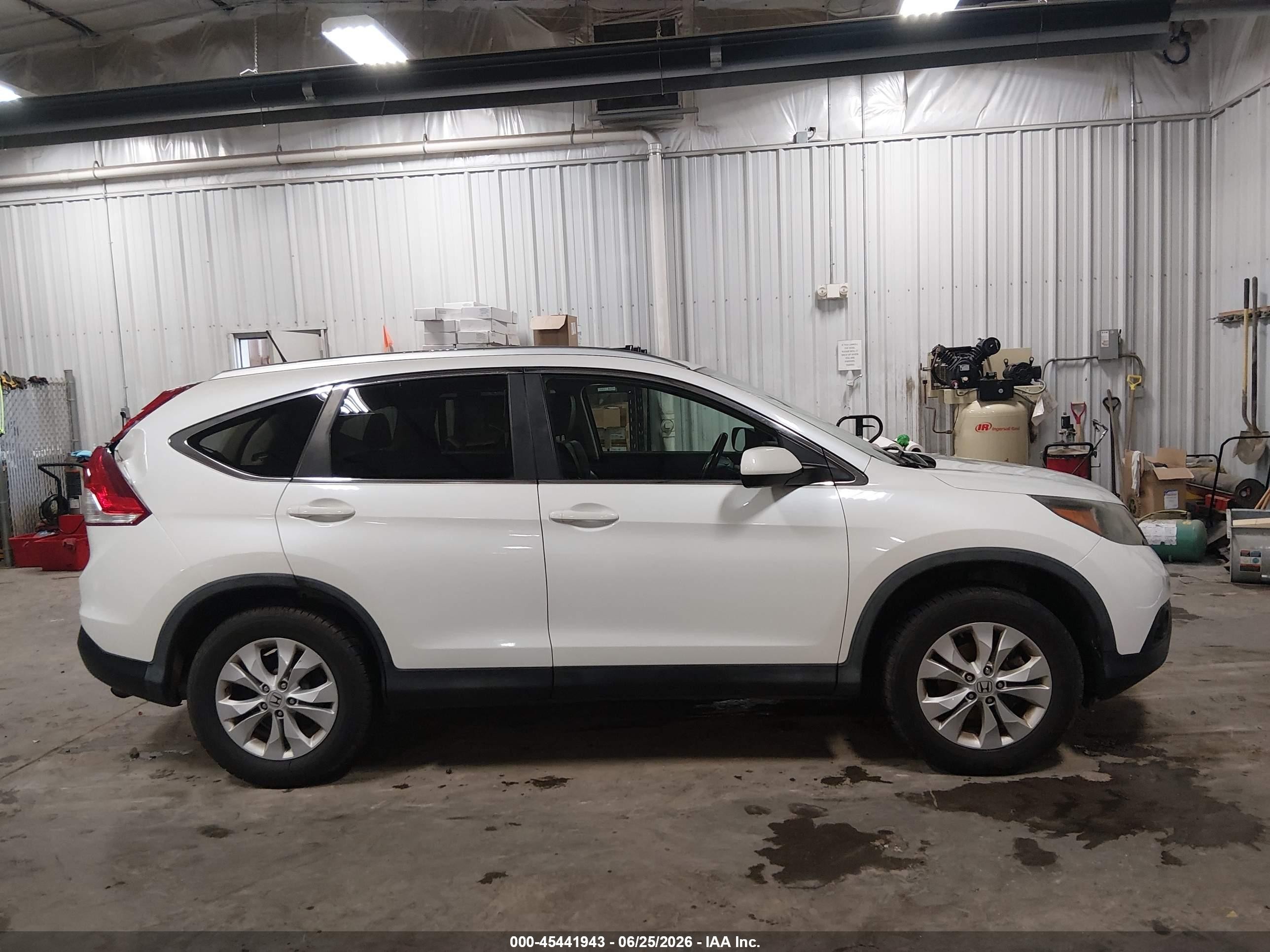 2013 Honda Cr-v Ex-l Белый vin: 5J6RM4H74DL067610
