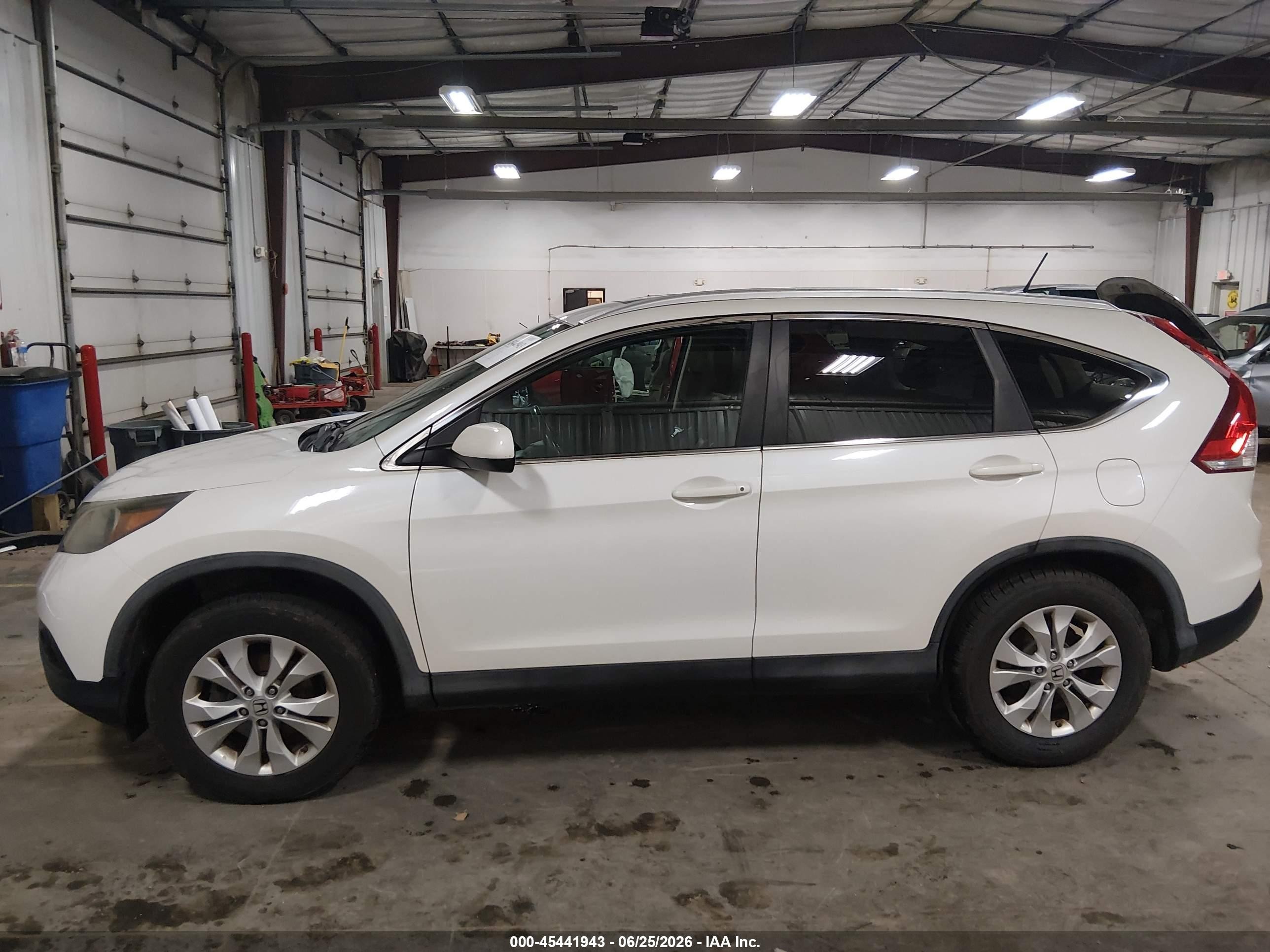 2013 Honda Cr-v Ex-l Белый vin: 5J6RM4H74DL067610