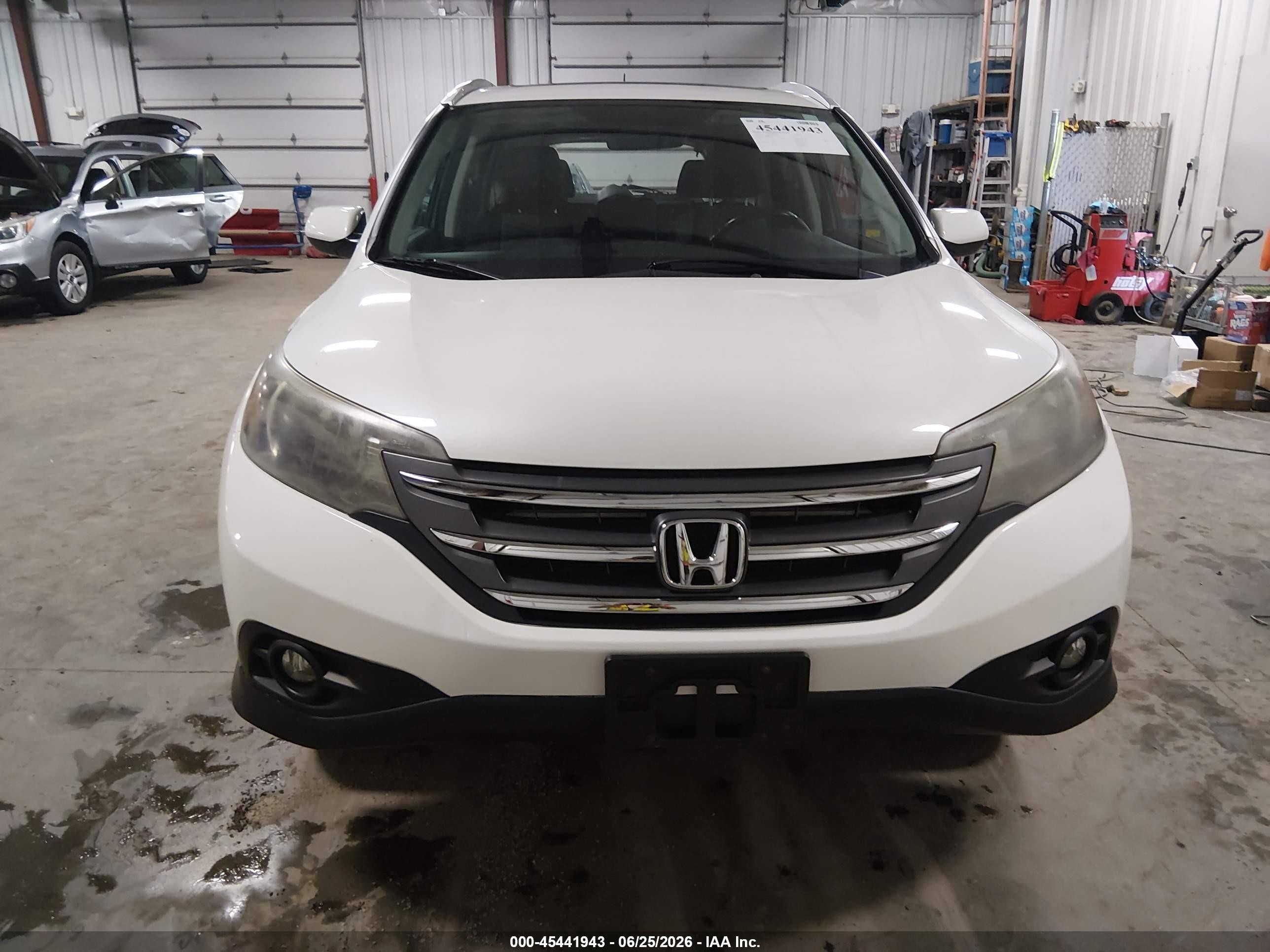 2013 Honda Cr-v Ex-l Белый vin: 5J6RM4H74DL067610