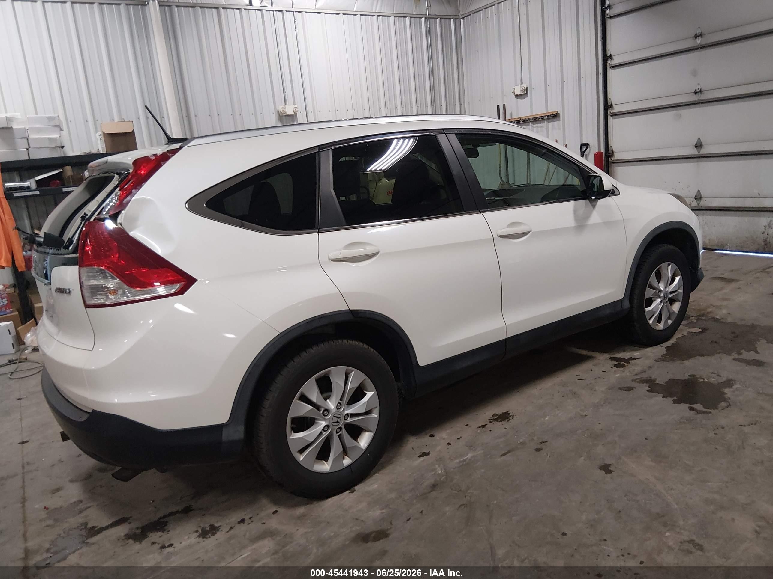 2013 Honda Cr-v Ex-l Белый vin: 5J6RM4H74DL067610