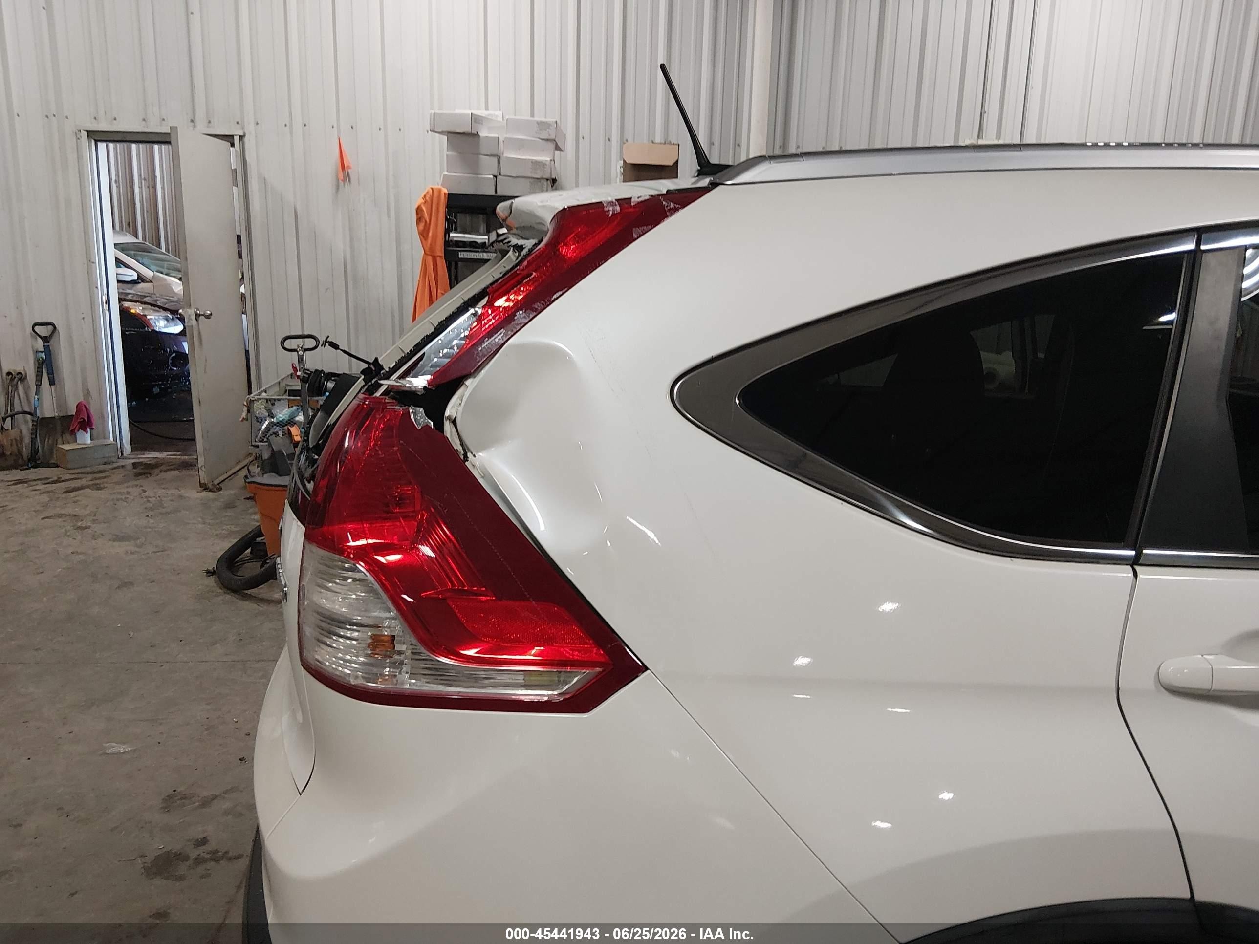 2013 Honda Cr-v Ex-l Белый vin: 5J6RM4H74DL067610