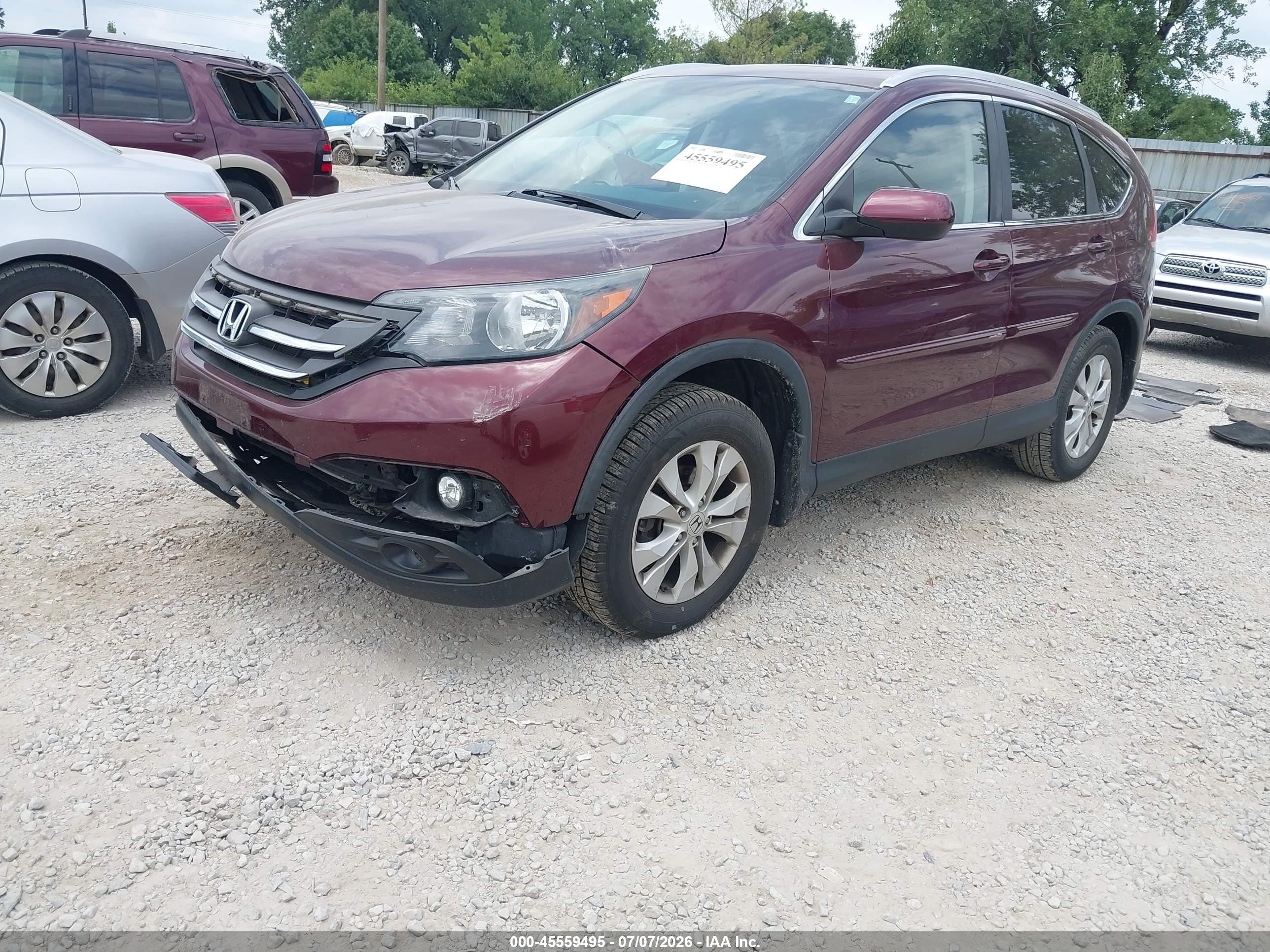 2013 Honda Cr-v Ex-l Black vin: 5J6RM4H74DL078333