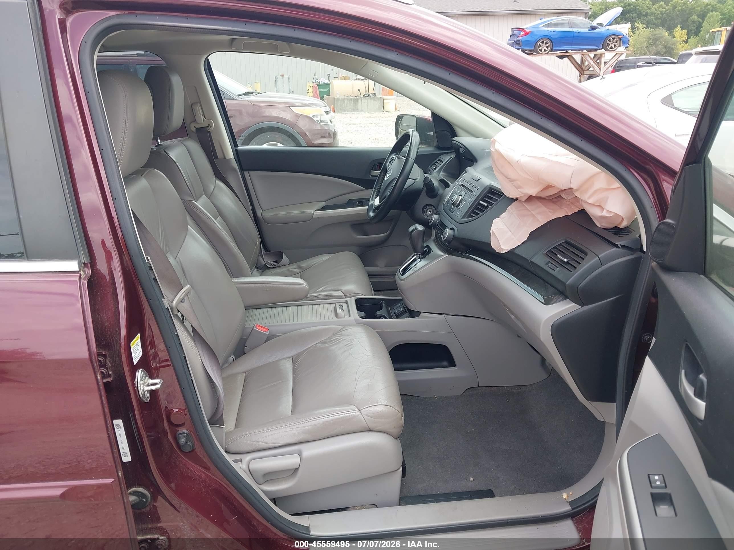 2013 Honda Cr-v Ex-l Black vin: 5J6RM4H74DL078333