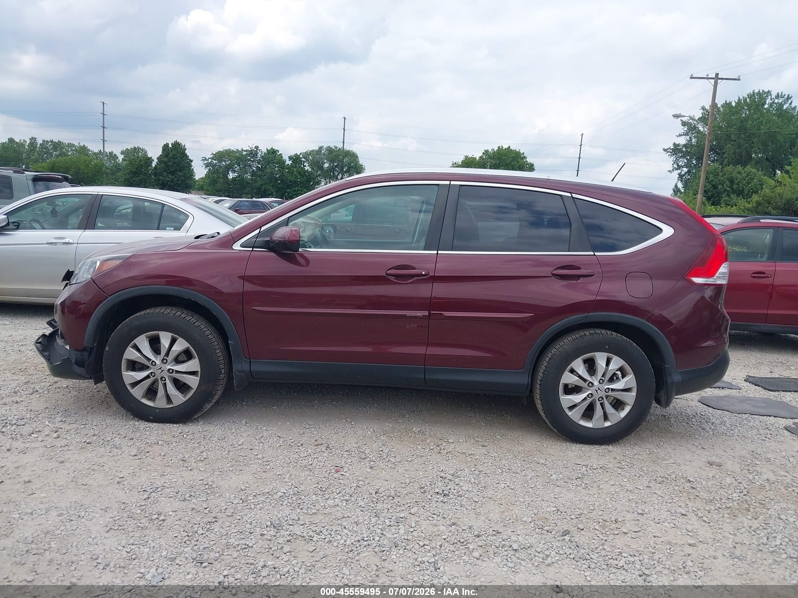 2013 Honda Cr-v Ex-l Black vin: 5J6RM4H74DL078333