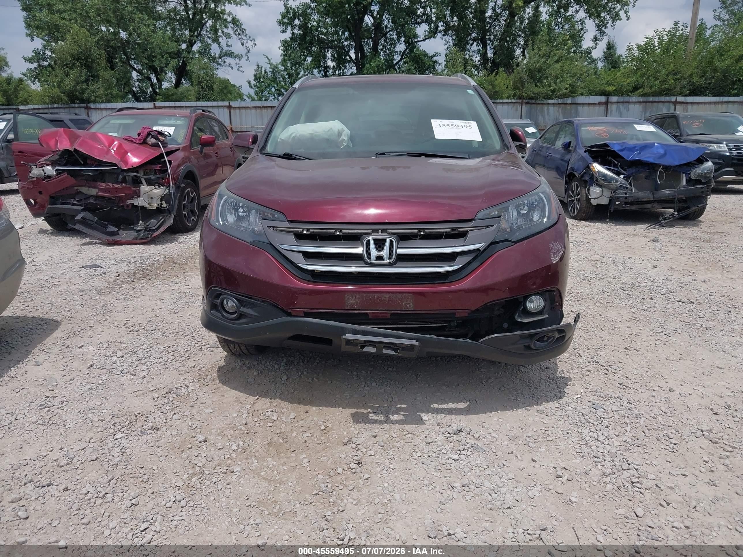 2013 Honda Cr-v Ex-l Black vin: 5J6RM4H74DL078333