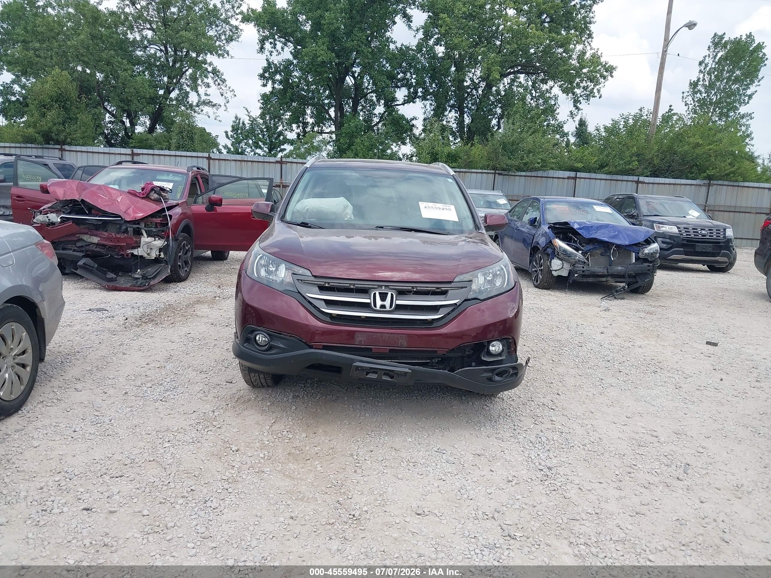 2013 Honda Cr-v Ex-l Black vin: 5J6RM4H74DL078333