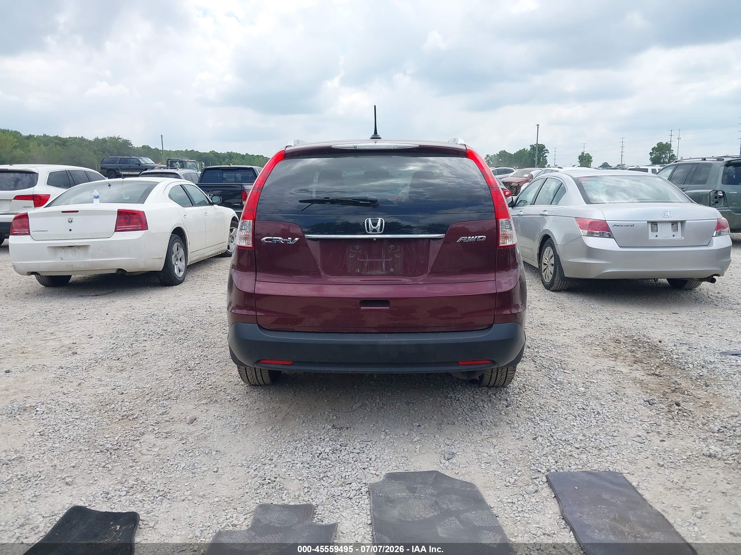 2013 Honda Cr-v Ex-l Black vin: 5J6RM4H74DL078333