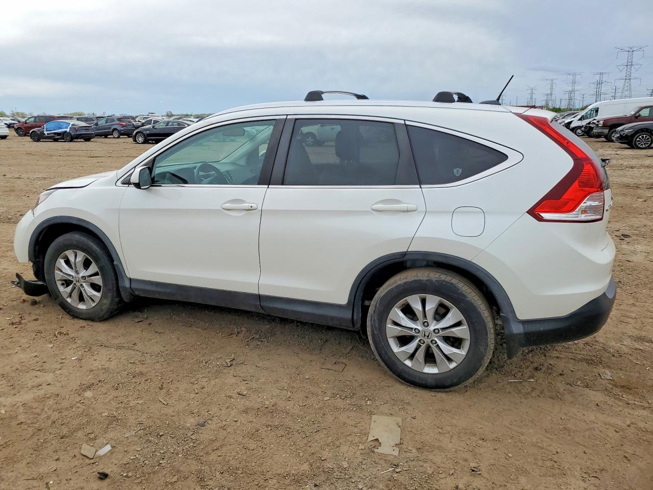 2014 Honda Cr-v Exl Белый vin: 5J6RM4H74EL019669