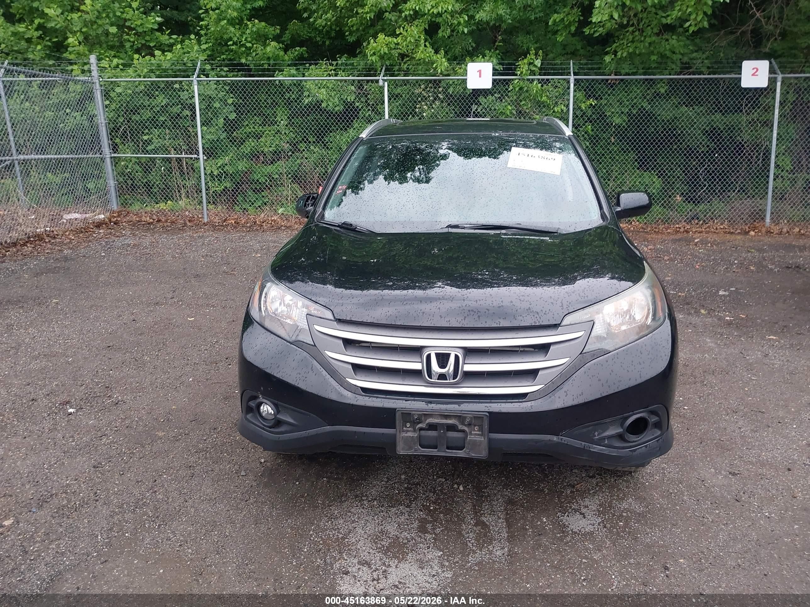 2014 Honda Cr-v Ex-l Black vin: 5J6RM4H74EL022698