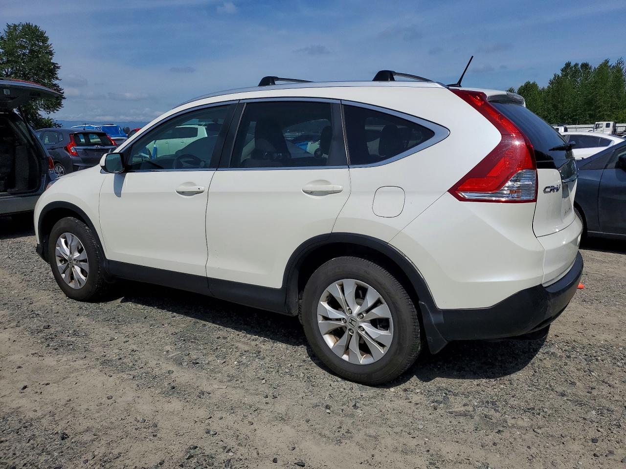 2014 Honda Cr-v Exl Белый vin: 5J6RM4H74EL033314