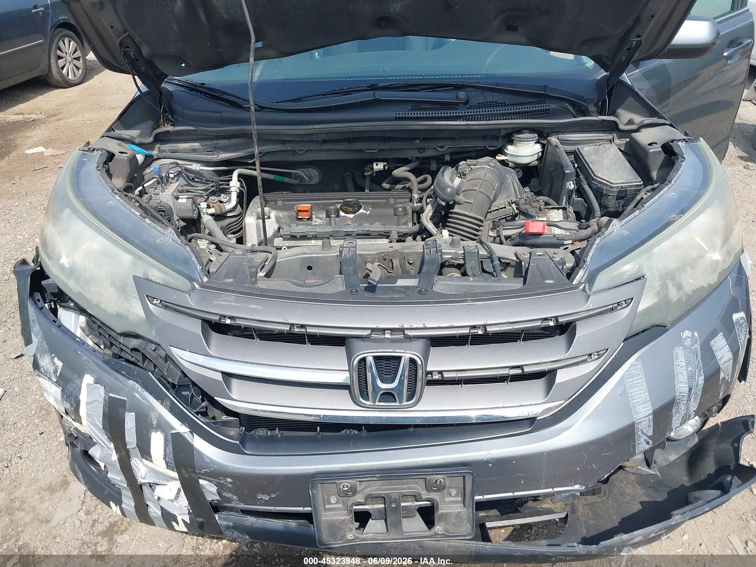 2014 Honda Cr-v Ex-l Gray vin: 5J6RM4H74EL040585