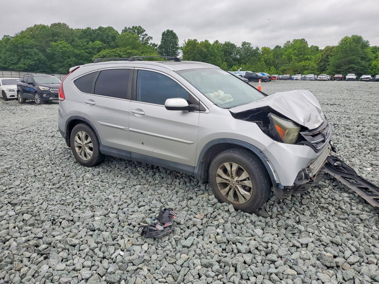 2014 Honda Cr-v Exl Gray vin: 5J6RM4H74EL059430