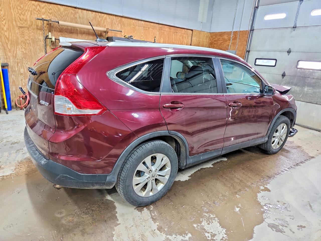 2014 Honda Cr-v Exl Burgundy vin: 5J6RM4H74EL059721