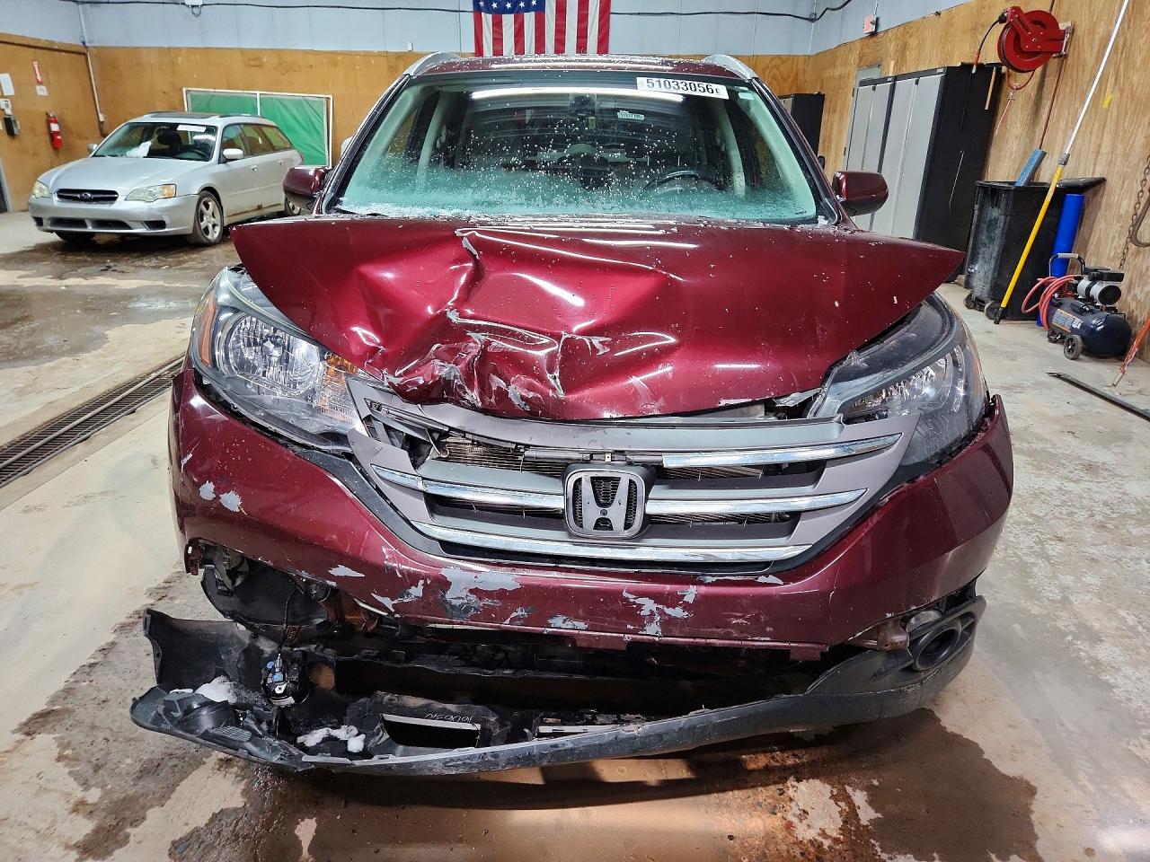 2014 Honda Cr-v Exl Burgundy vin: 5J6RM4H74EL059721