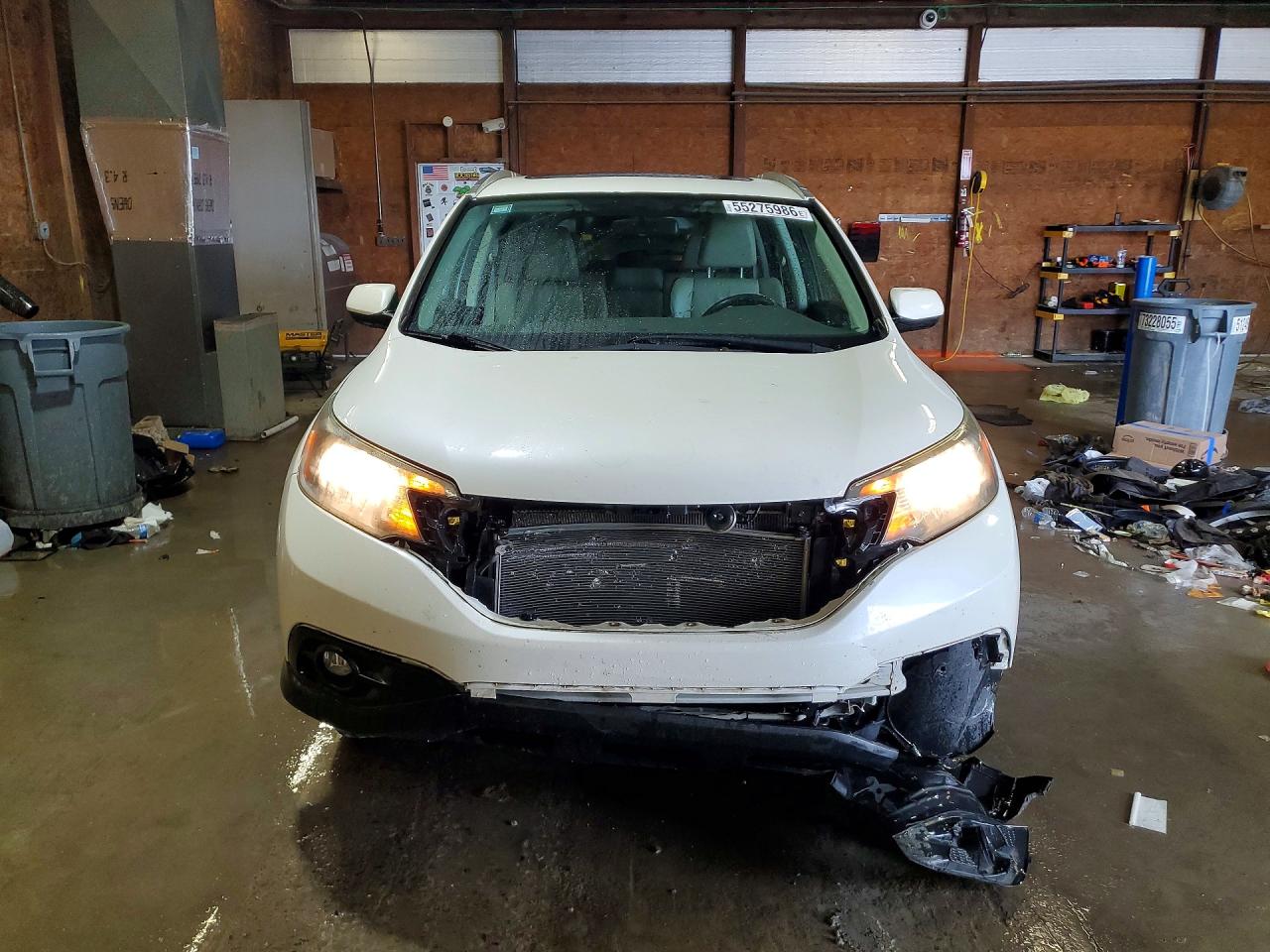2014 Honda Cr-v Exl White vin: 5J6RM4H74EL060934