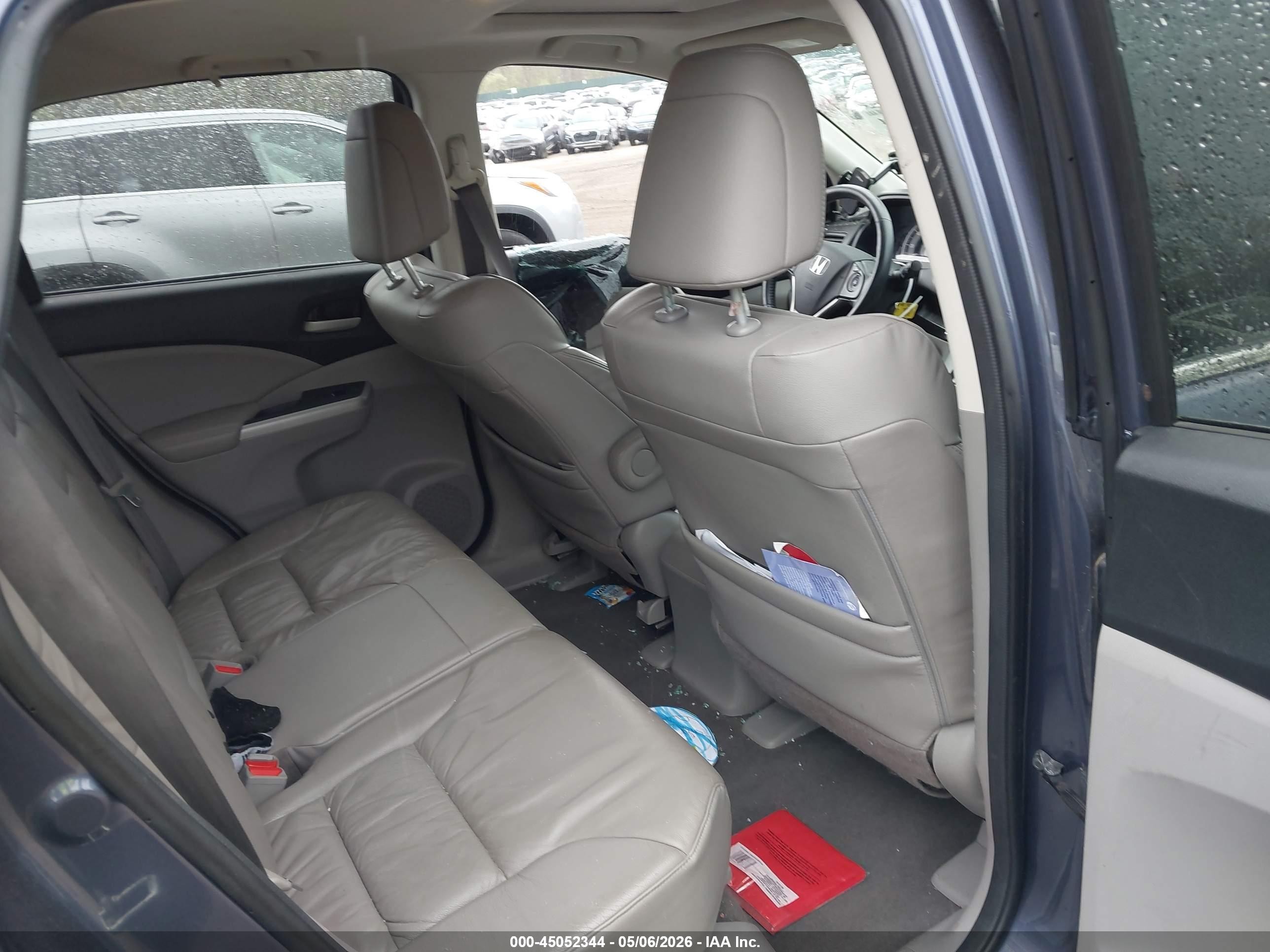 2014 Honda Cr-v Ex-l Blue vin: 5J6RM4H74EL073229