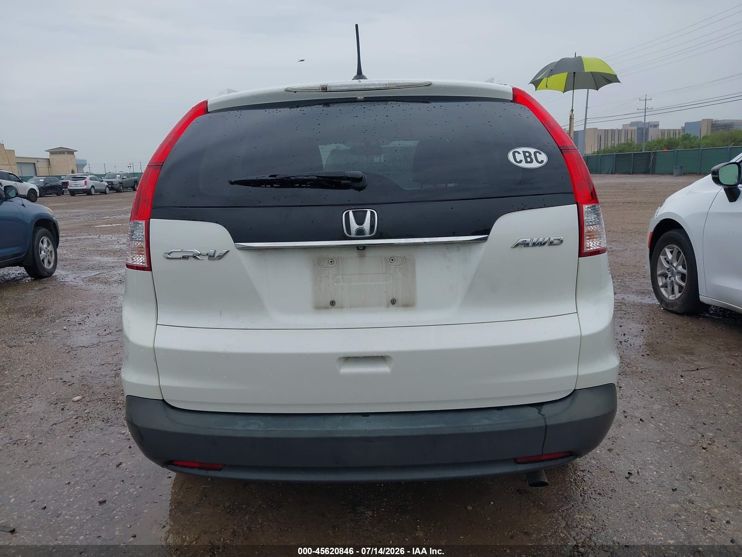 2014 Honda Cr-v Ex-l White vin: 5J6RM4H74EL076292