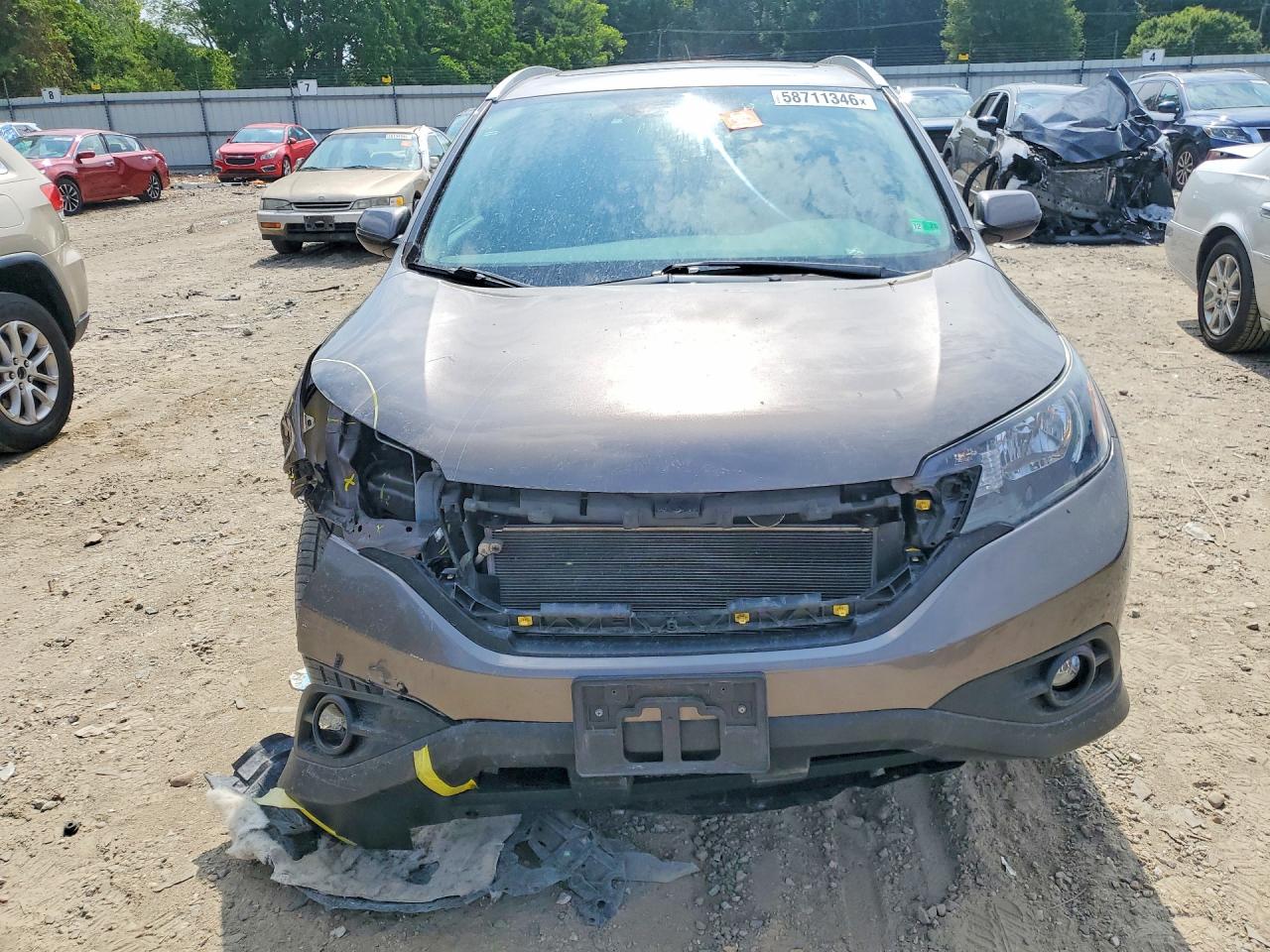 2014 Honda Cr-v Exl Серый vin: 5J6RM4H74EL076678