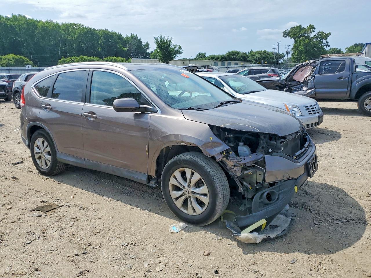 2014 Honda Cr-v Exl Серый vin: 5J6RM4H74EL076678