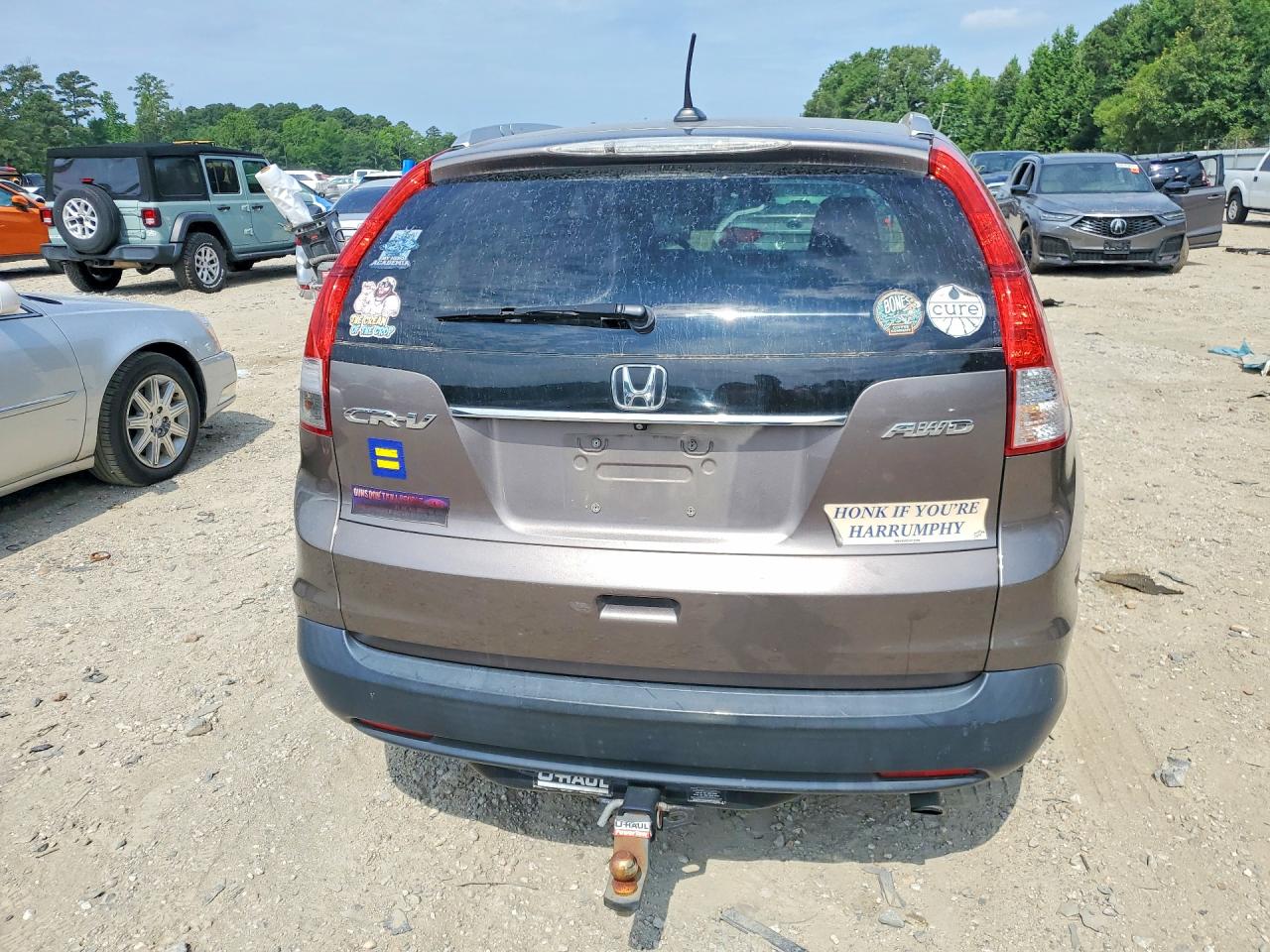 2014 Honda Cr-v Exl Серый vin: 5J6RM4H74EL076678