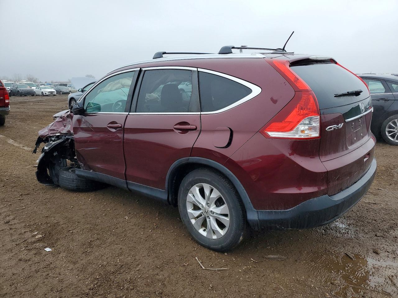 2014 Honda Cr-v Exl Maroon vin: 5J6RM4H74EL077166