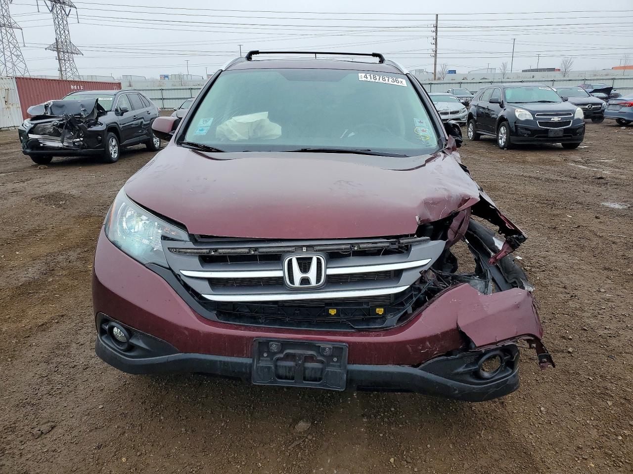 2014 Honda Cr-v Exl Maroon vin: 5J6RM4H74EL077166