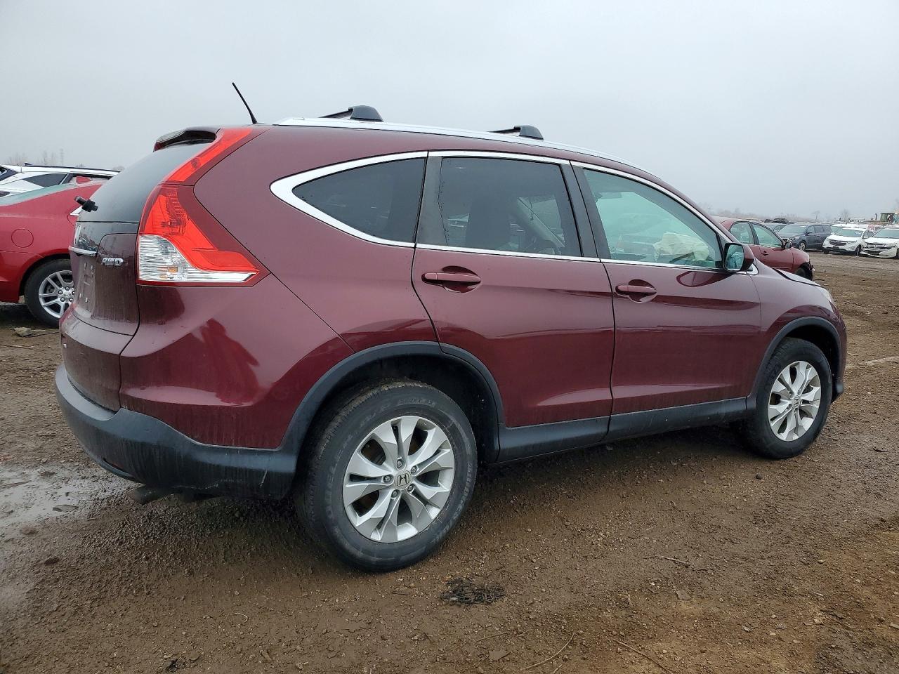 2014 Honda Cr-v Exl Maroon vin: 5J6RM4H74EL077166