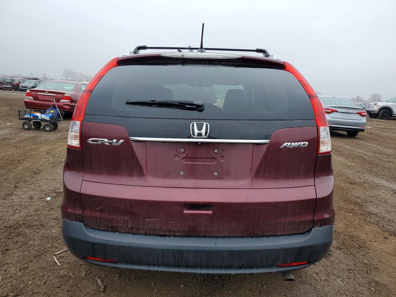 2014 Honda Cr-v Exl Maroon vin: 5J6RM4H74EL077166