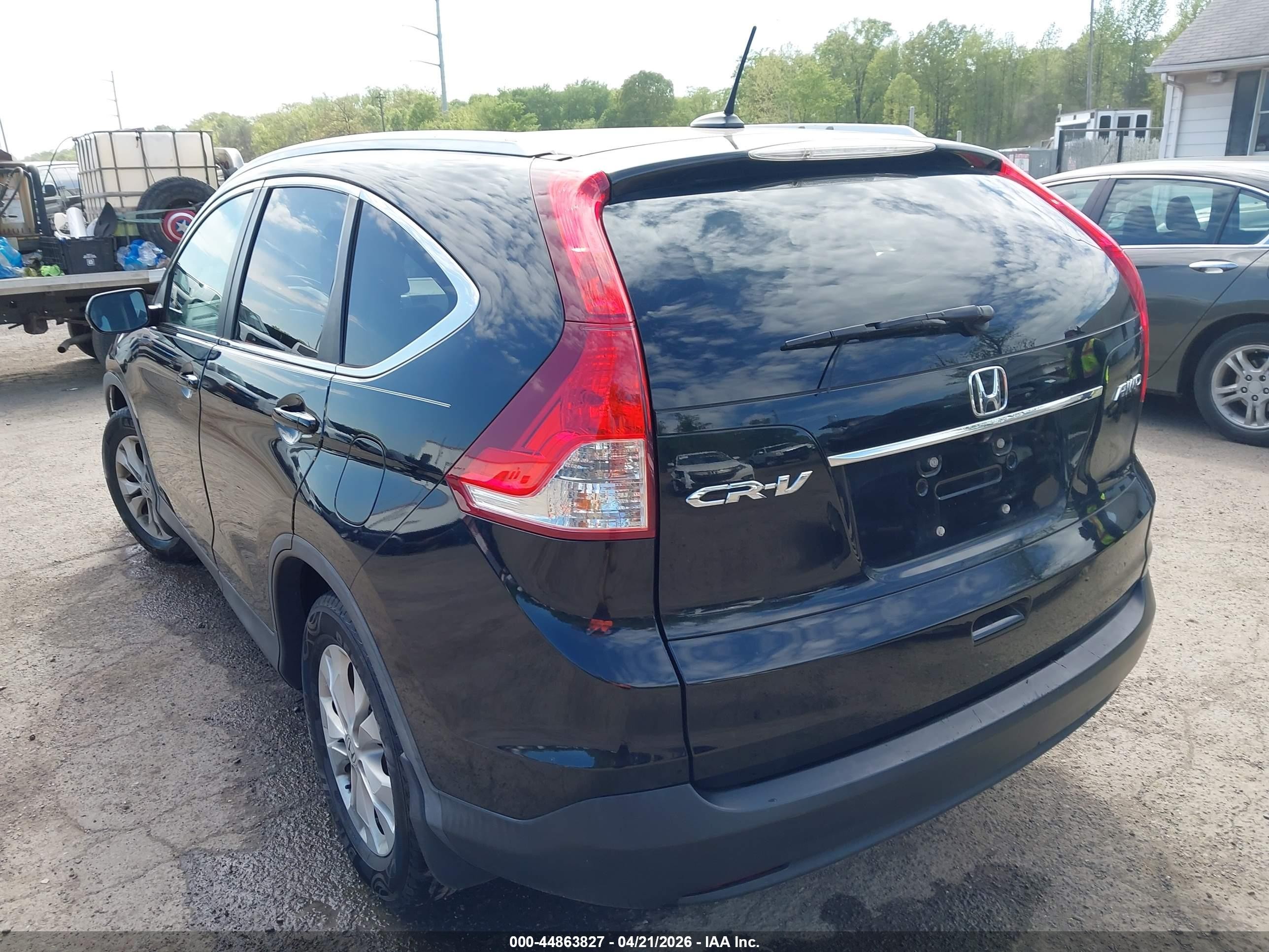 2014 Honda Cr-v Ex-l Белый vin: 5J6RM4H74EL085736