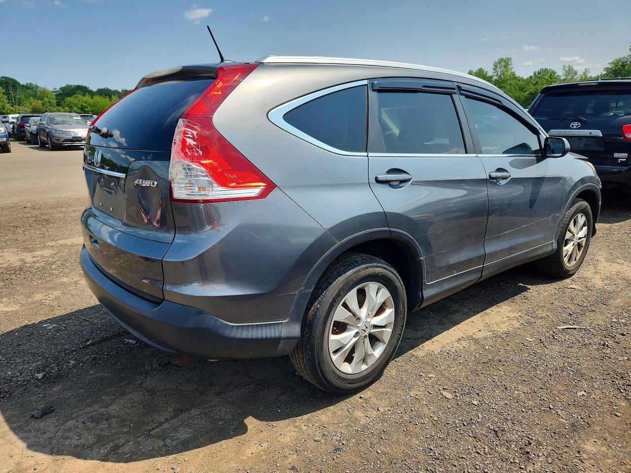 2014 Honda Cr-v Exl Gray vin: 5J6RM4H74EL089303
