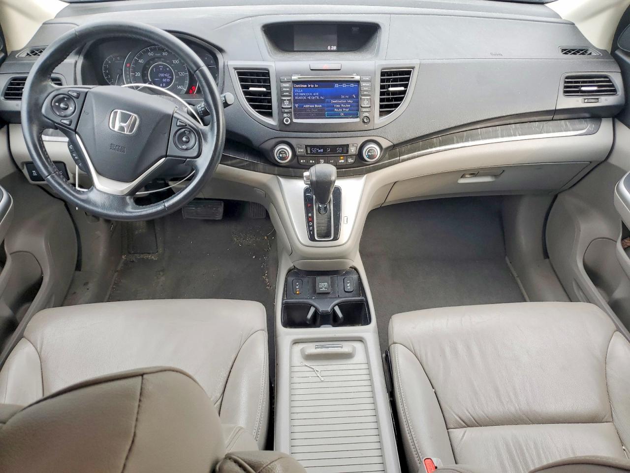 2014 Honda Cr-v Exl Silver vin: 5J6RM4H74EL093562