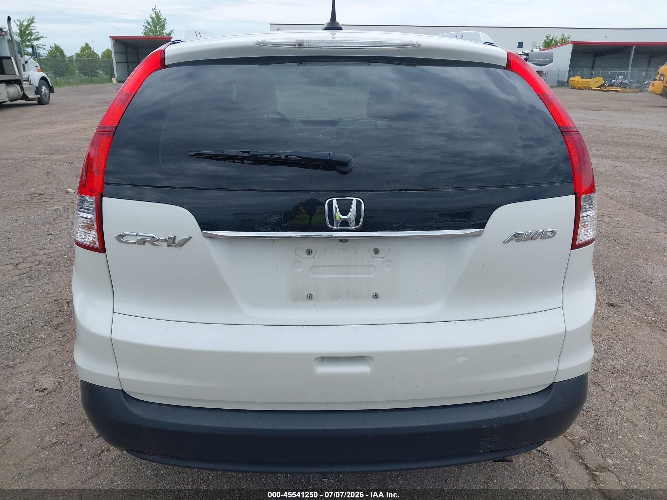 2014 Honda Cr-v Ex-l White vin: 5J6RM4H74EL104074
