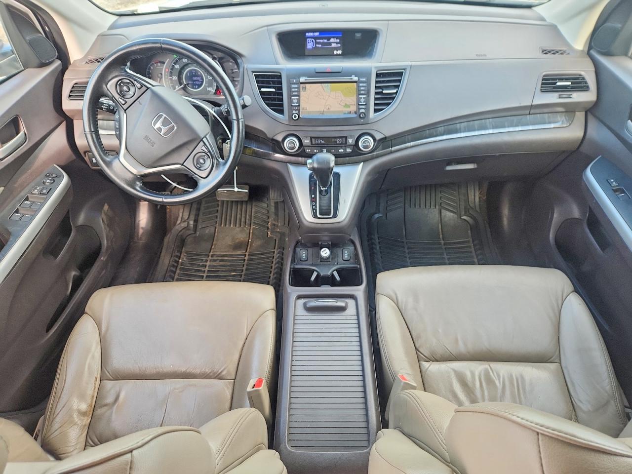 2014 Honda Cr-v Exl White vin: 5J6RM4H74EL107881