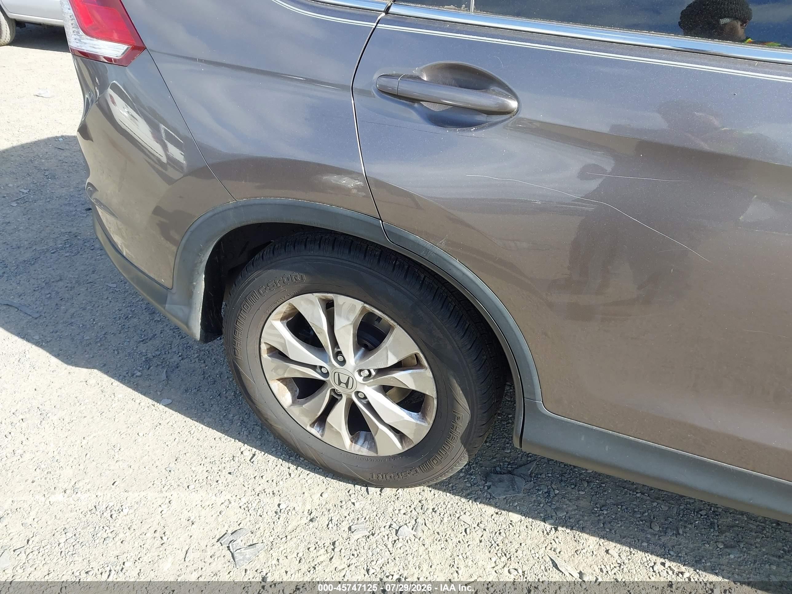 2014 Honda Cr-v Ex-l Beige vin: 5J6RM4H74EL110375