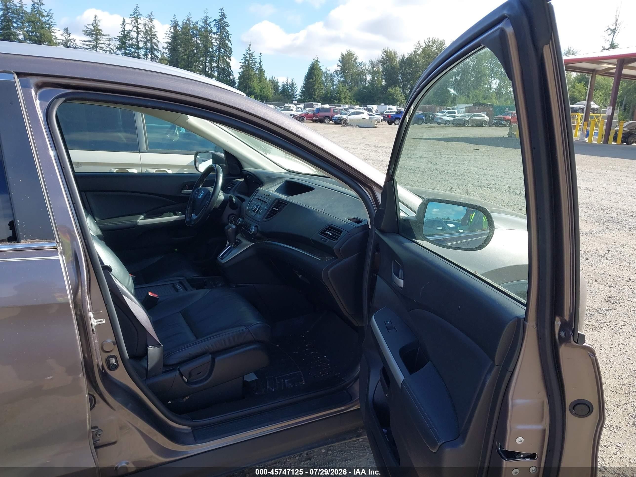 2014 Honda Cr-v Ex-l Beige vin: 5J6RM4H74EL110375