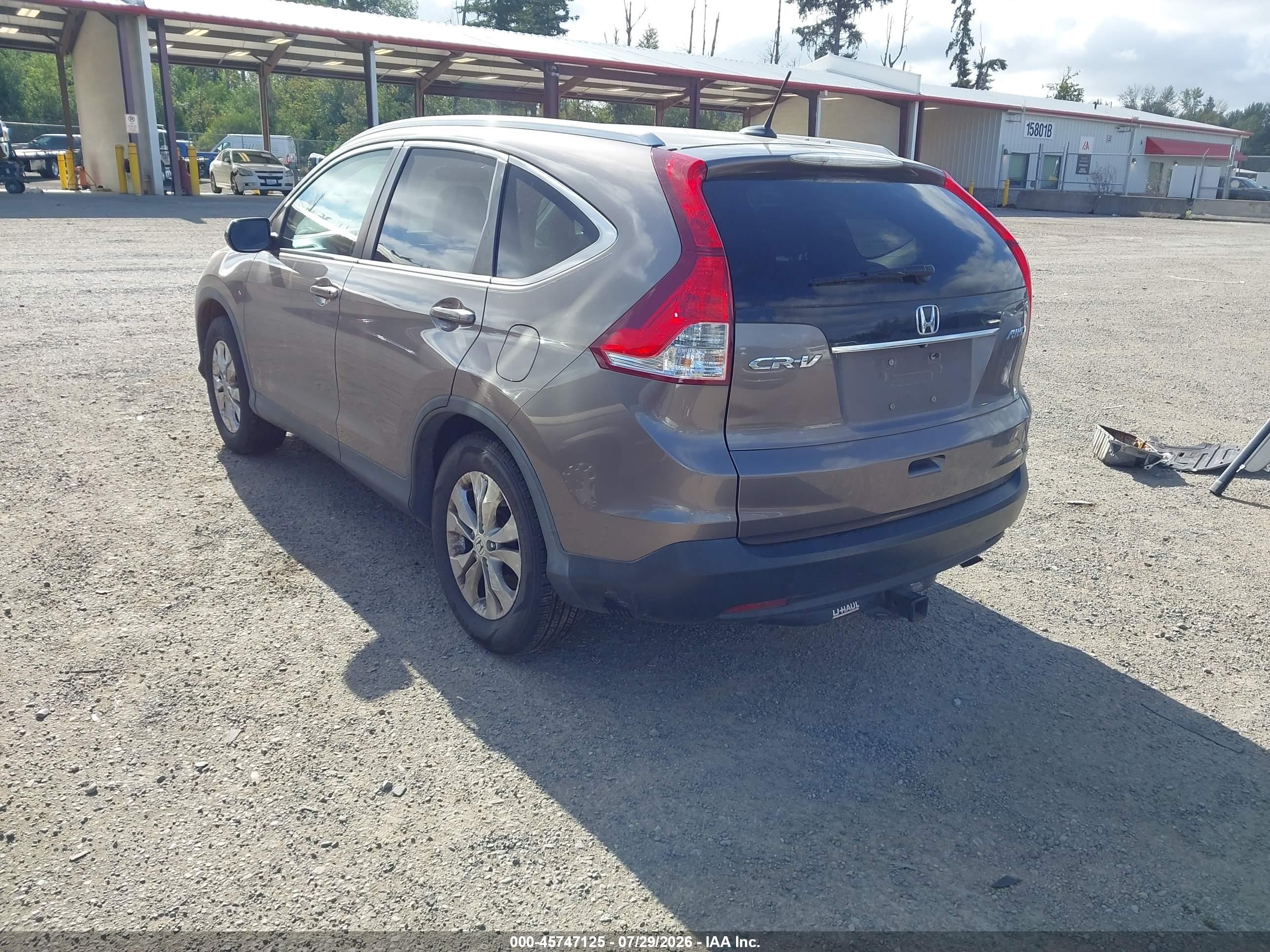 2014 Honda Cr-v Ex-l Beige vin: 5J6RM4H74EL110375